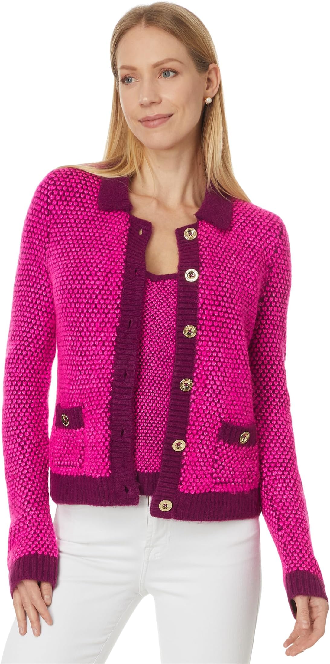 

Свитер Lilly Pulitzer Cormac Sweater Set, цвет Elderflower Blossom Safari Tweed