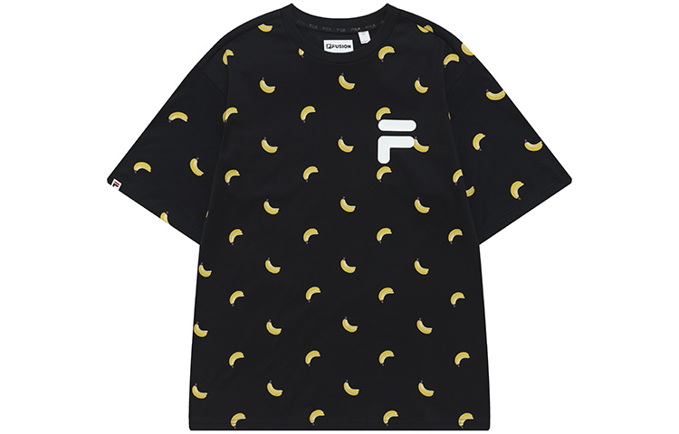 

FILA FUSION Футболка TOKYO STUDIO унисекс, черная как смоль