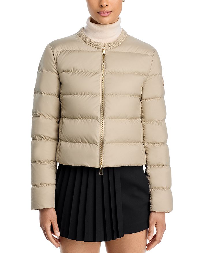 Пуховая куртка Mauvezin Moncler, коричневый/бежевый — фото 3