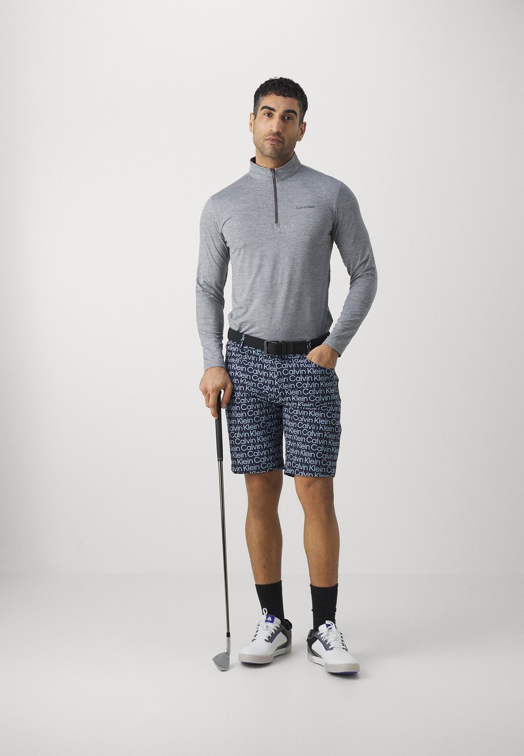 Футболка с длинными рукавами Newport Half Zip Calvin Klein, цвет silver marl — фото 2