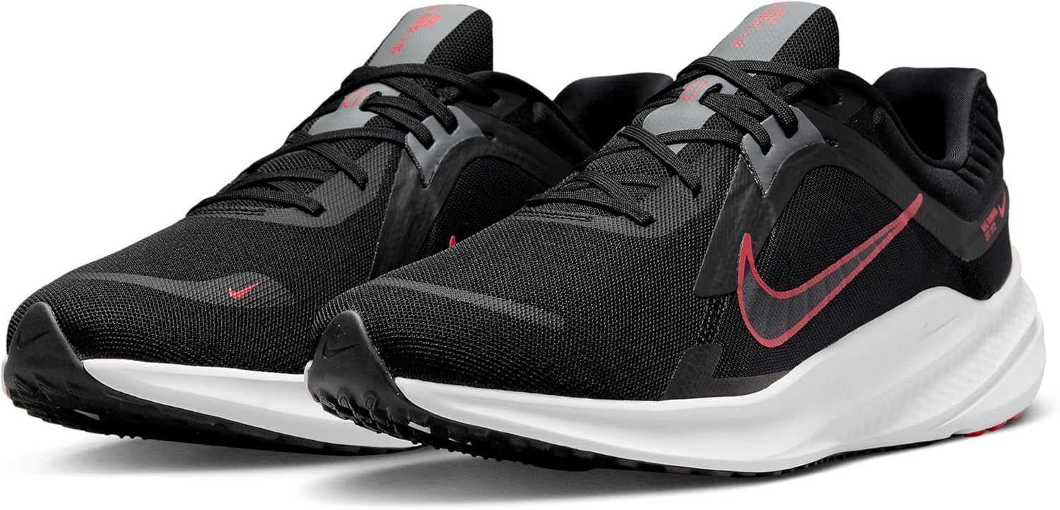 Мужские тренировочные кроссовки Nike Quest 5, черный/красный/серый — фото 2