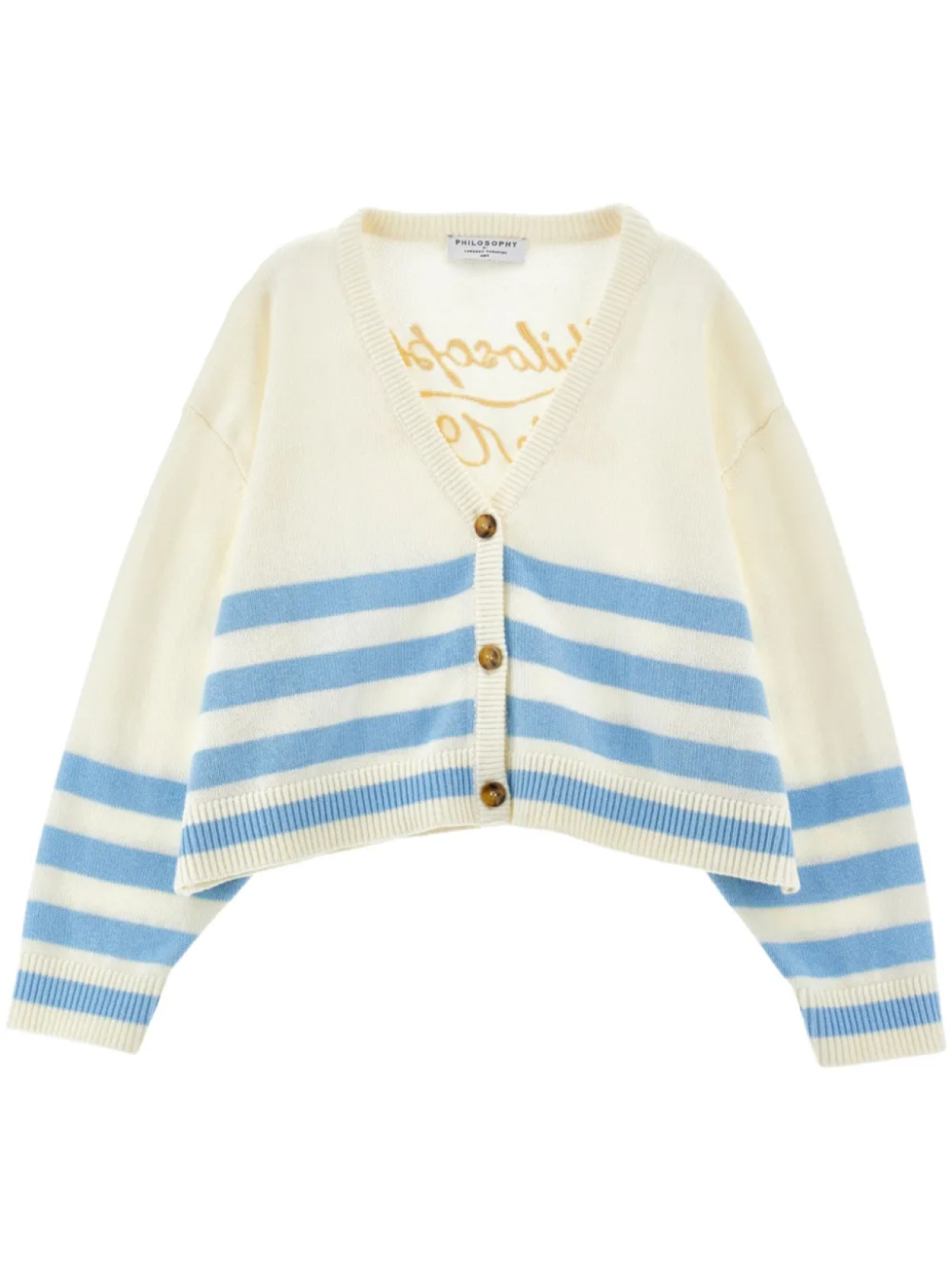 

Philosophy Di Lorenzo Serafini Kids кардиган с логотипом, белый