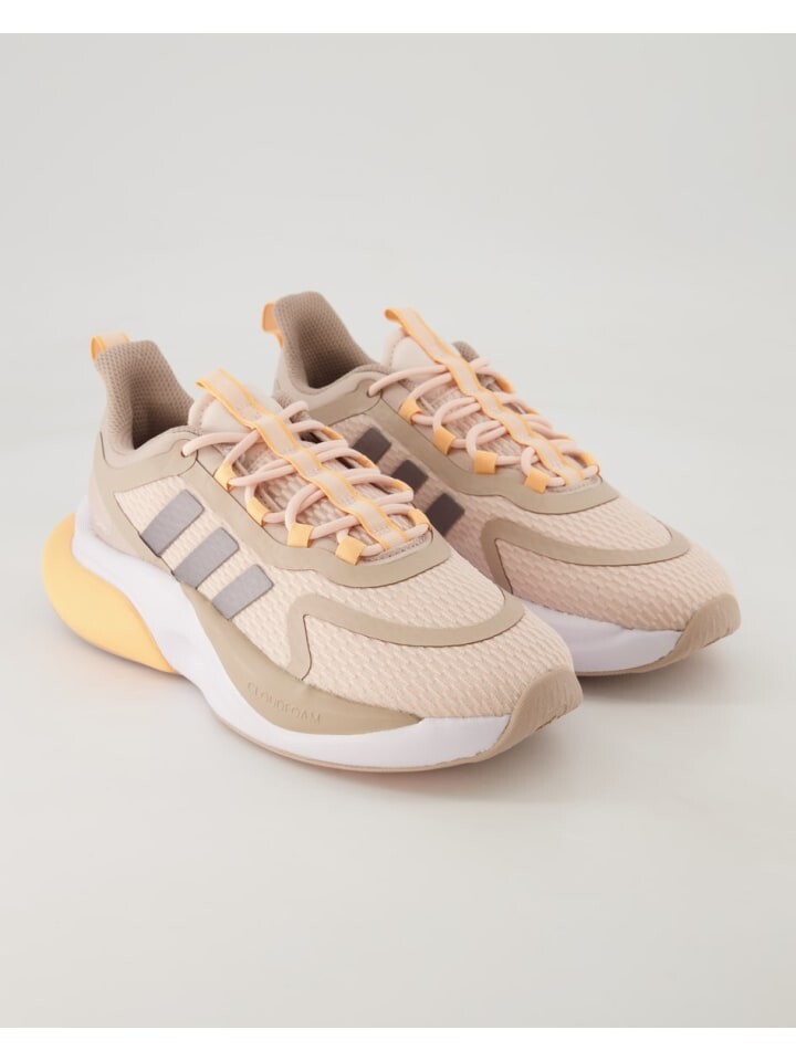 

Кроссовки на шнуровке adidas, бежевый