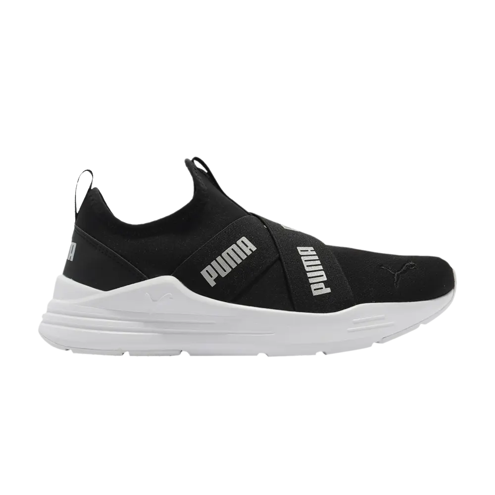 Wmns проводные слипоны для бега Puma, черный