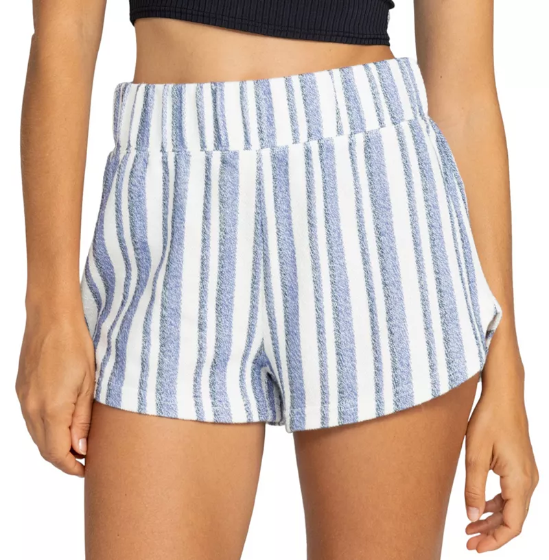 

Женские шорты Roxy Drop a Wave, цвет Bijou Blue Sml Slk Stripe