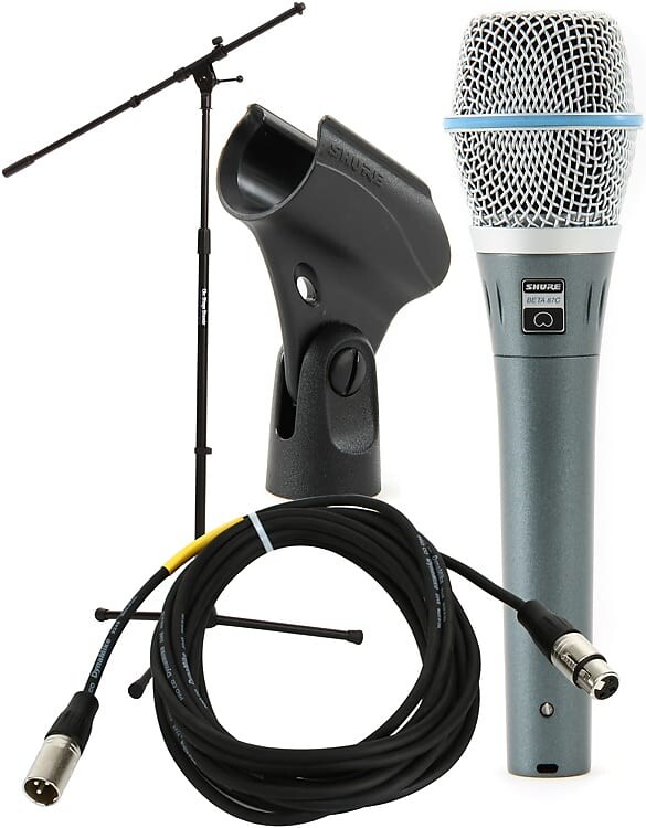 

Микрофон Shure Beta87C Handheld Microphone with Stand and Cable