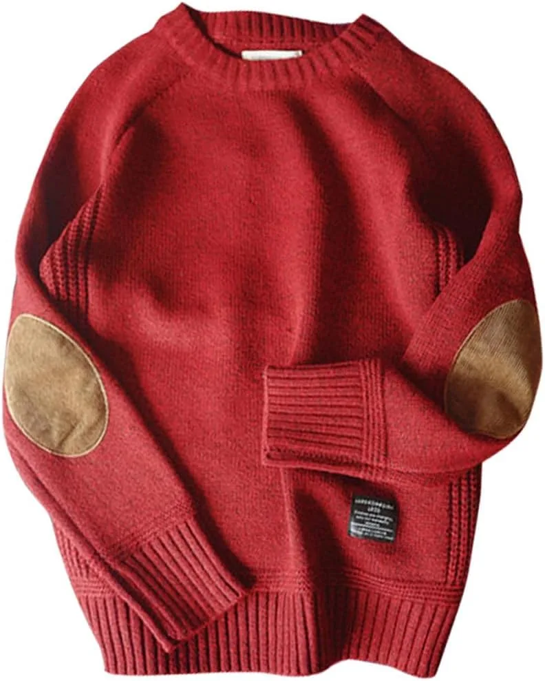 

Мужской свитер SWEPER с длинными рукавами и модными нашивками