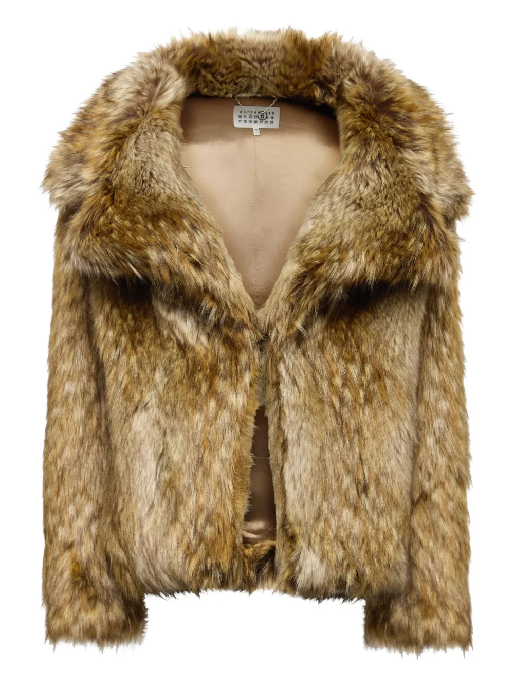 

Шуба из искусственного меха MM6 Maison Margiela, коричневый