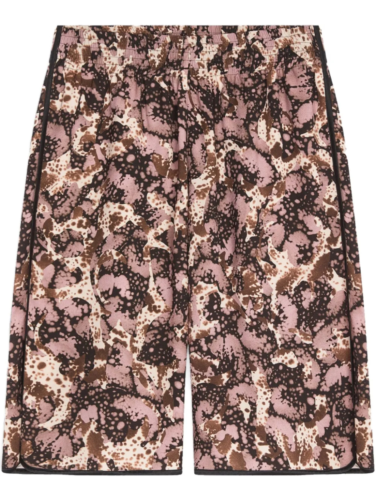 

Шорты с абстрактным принтом DRIES VAN NOTEN, коричневый
