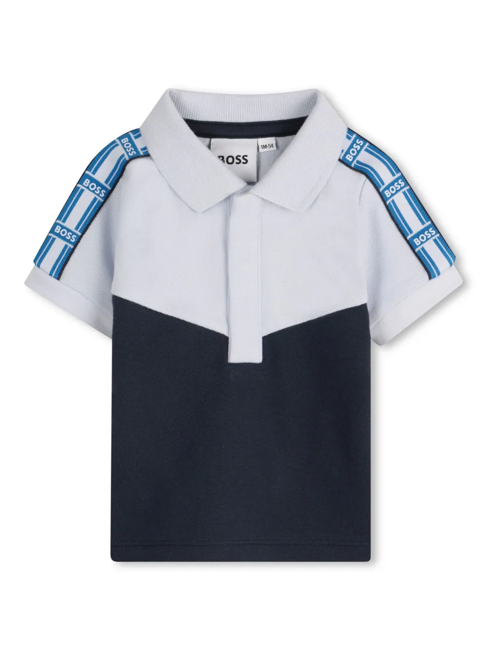 

Рубашка поло с логотипом BOSS Kidswear, синий