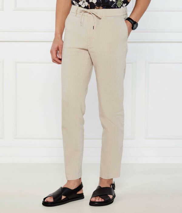 

Льняные брюки c-kane-rds Regular fit Boss, желтый