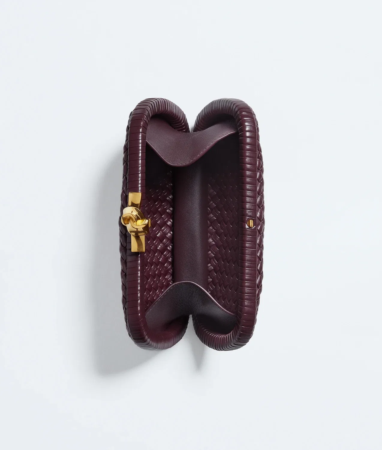Мягкий Узел BOTTEGA VENETA, бордовый — фото 3