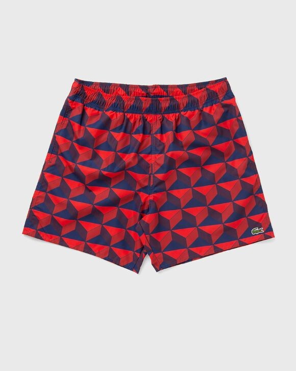 

Плавки Lacoste Patterned Swim Trunks, цвет penumbra/alizarin-red