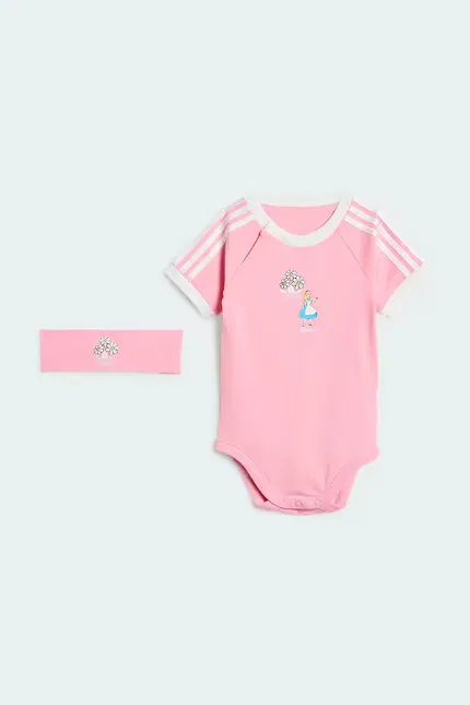 Боди с коротким рукавом DISNEY Adidas Originals, розовый