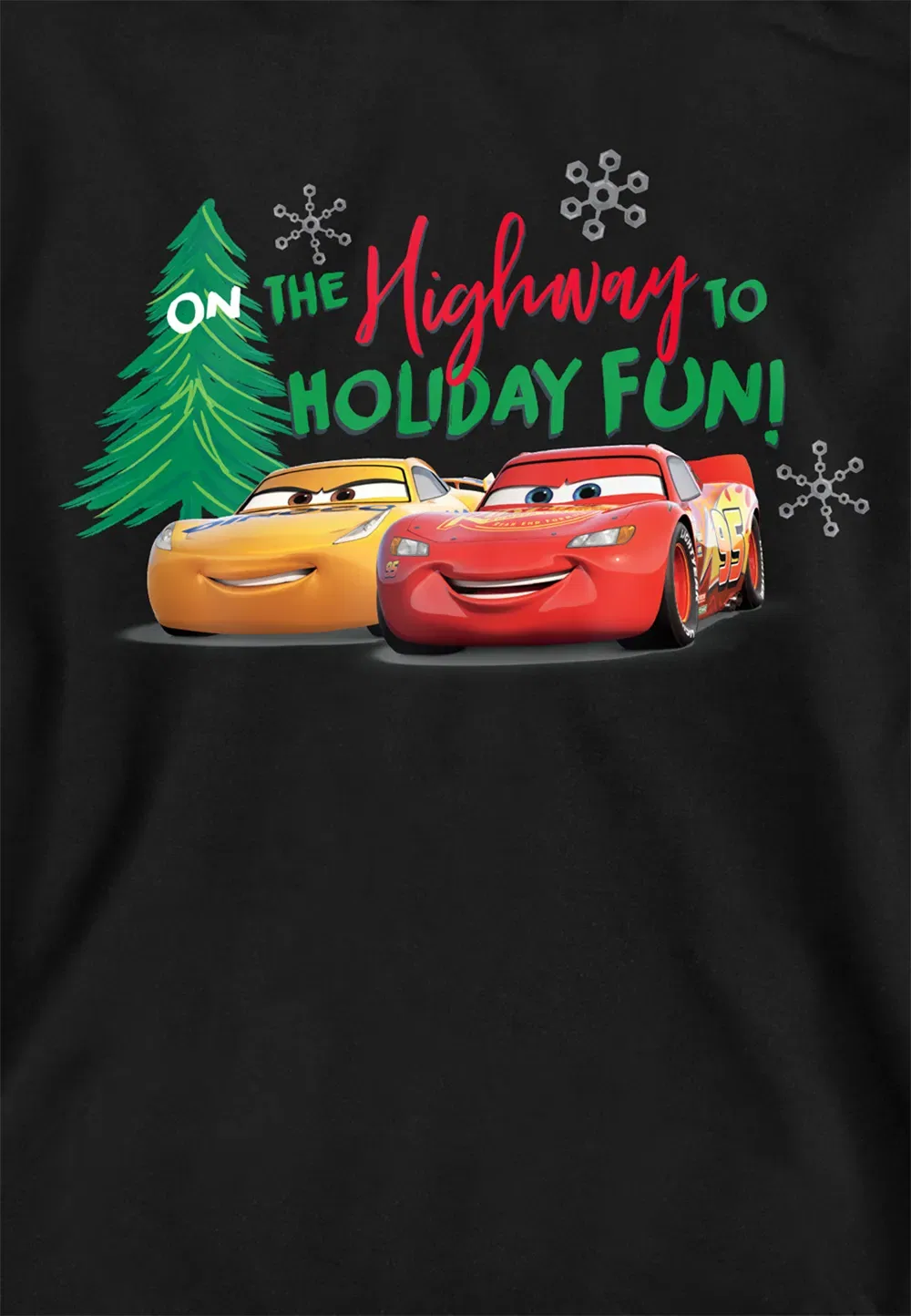 Детская худи Disney Cars Lightning McQueen, черный — фото 2