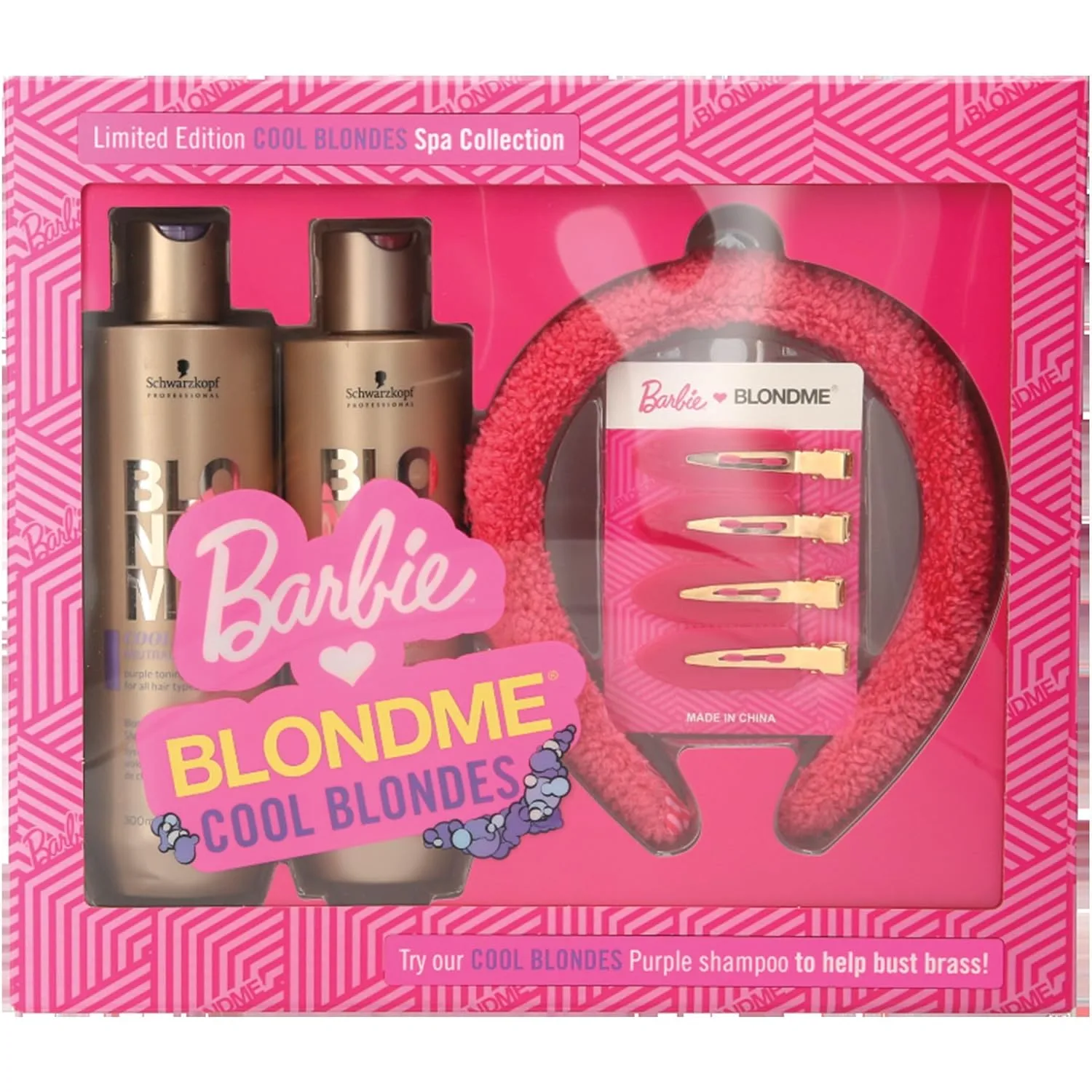 Коллекция BLONDME x BARBIE Home Spa - Холодные оттенки блонда с фиолетовыми тонирующими пигментами - Корректор желтизны для всех типов светлых волос