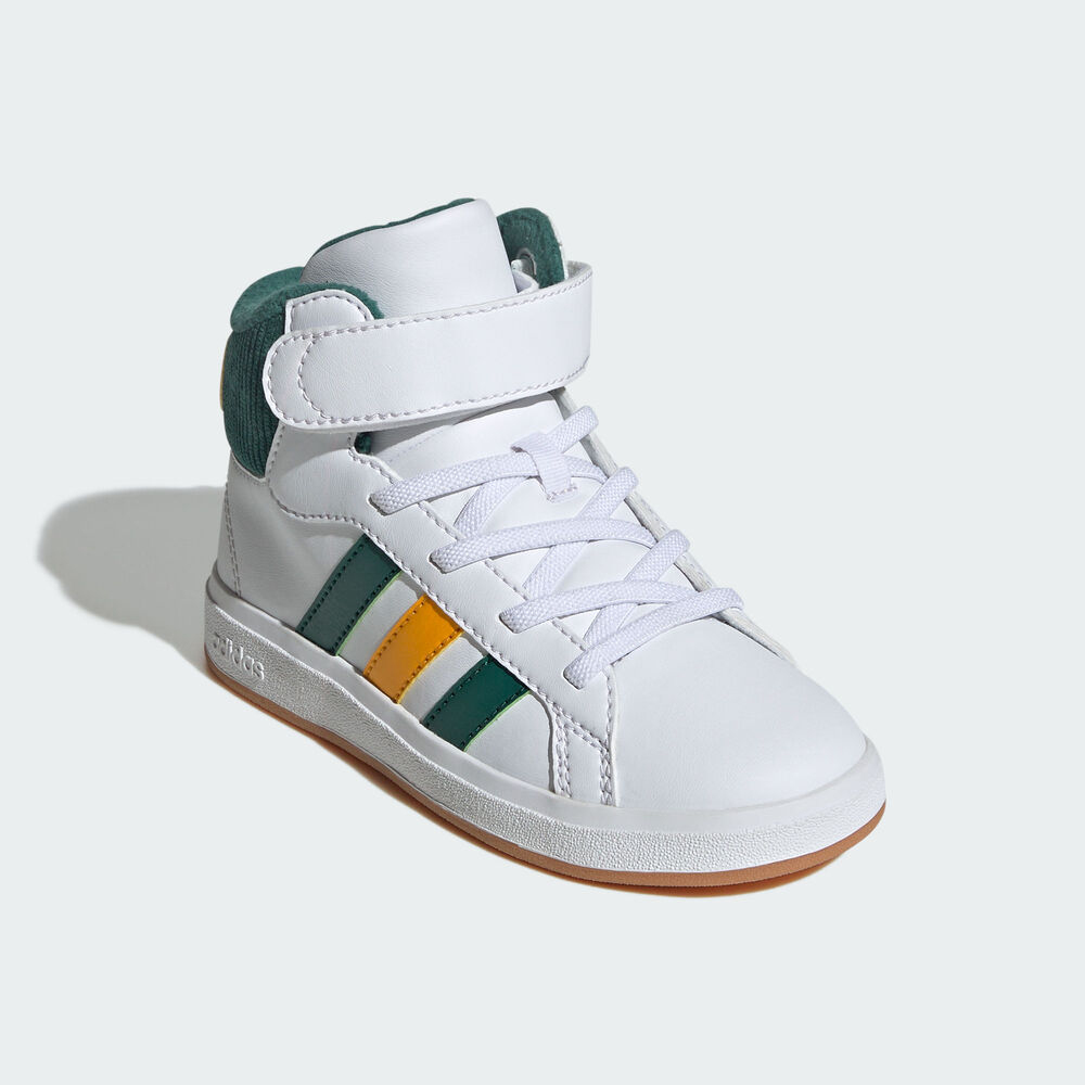 Grand Court высокие детские скейтборд кроссовки Adidas, Jp8875 — фото 2