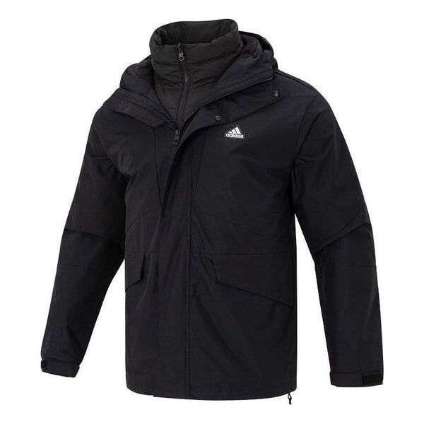 

Куртка зимние виды спорта вдохновили 3 в 1 пуховик Adidas, черный