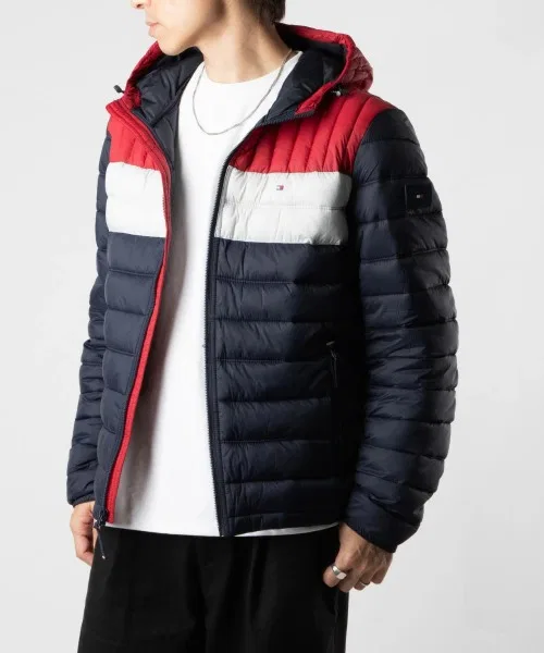 Куртка стёганая Tommy Hilfiger с наполнителем, тёмно-синяя