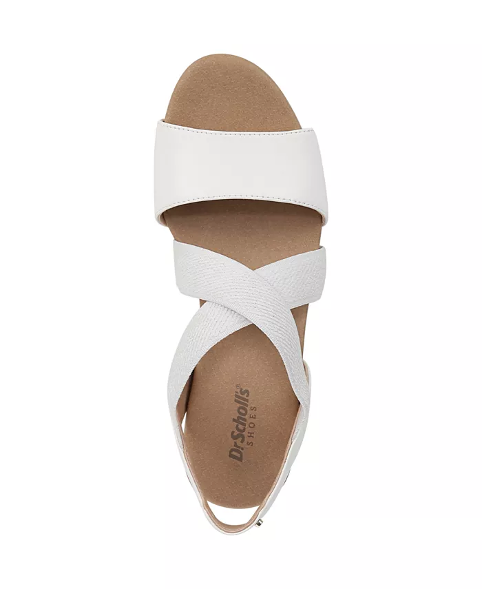 Женские босоножки Just Cute на платформе с ремешками Dr. Scholl's, белый — фото 4