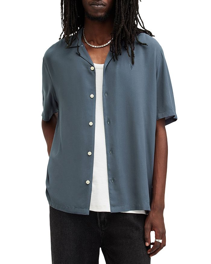 

Венеция Кэмп Рубашка Regular Fit ALLSAINTS, серый