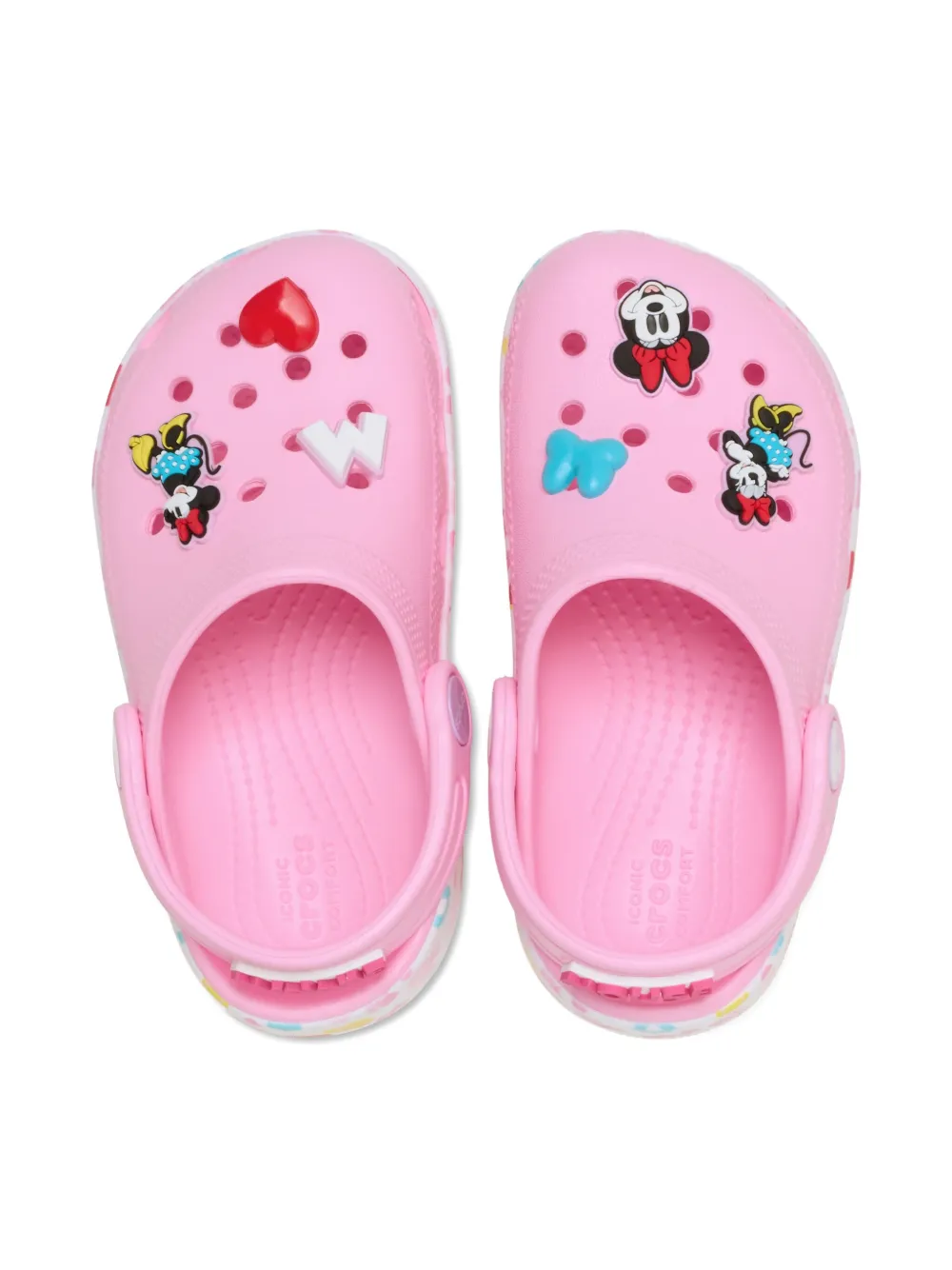 Клоги Minnie из коллаборации с Mickey Friends Crocs Kids, розовый — фото 3