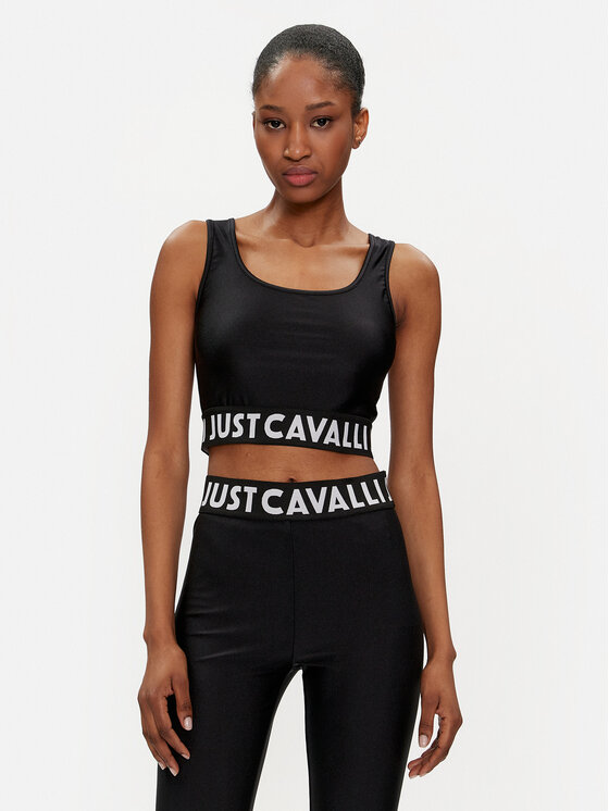 

Топ приталенного кроя Just Cavalli, черный