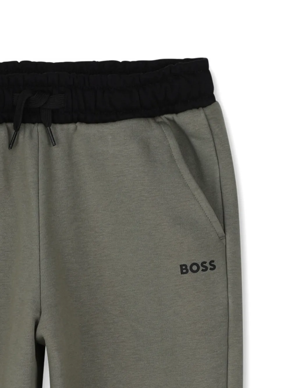 Спортивные штаны с цветными вставками Boss Kidswear, зеленый — фото 3