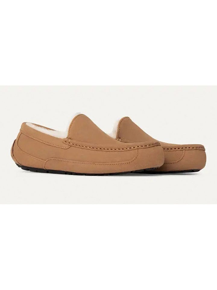 UGG Кожаные лоферы "Аскот" светло-коричневого цвета — фото 2