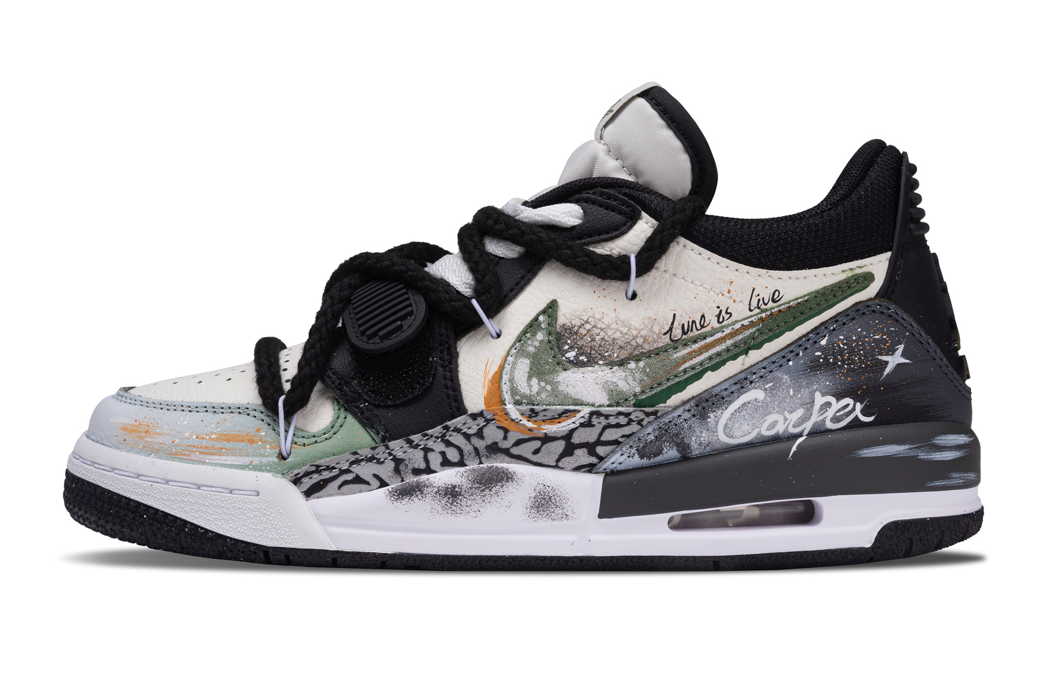 

Jordan Легаси 312 forest green блокнот амортизация, износостойкие низкие винтажные баскетбольные кроссовки men's