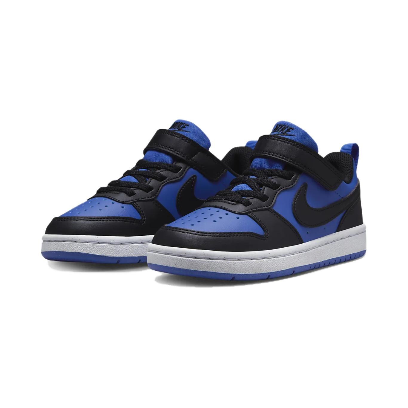 Кроссовки Nike Court Borough Kids Skateboarding Shoes PS Low-top Game Royal/White/Black, черный — фото 3