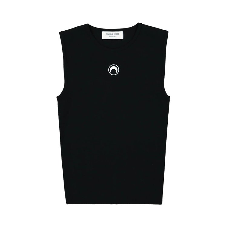 

Жилет Marine Serre Moon Logo Knit Vest, черный