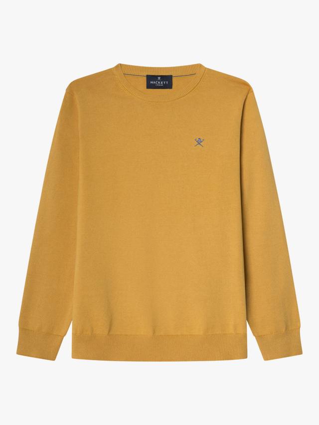 

Детский хлопковый джемпер с длинным рукавом и круглым вырезом Hackett London