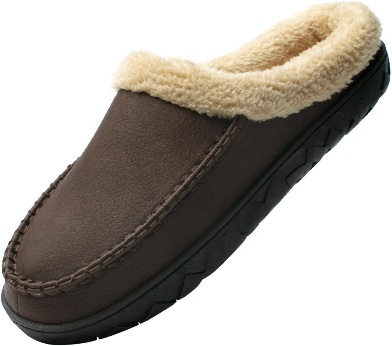 

Мужские мокасины WOTTE из искусственной кожи с флисовой подкладкой и эффектом памяти, домашние тапочки для использования дома и на улице