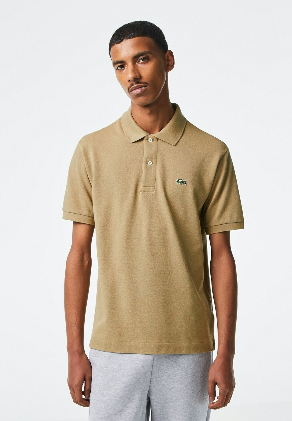 

Рубашка-поло Lacoste, бежевая, Бежевый, Рубашка-поло Lacoste, бежевая