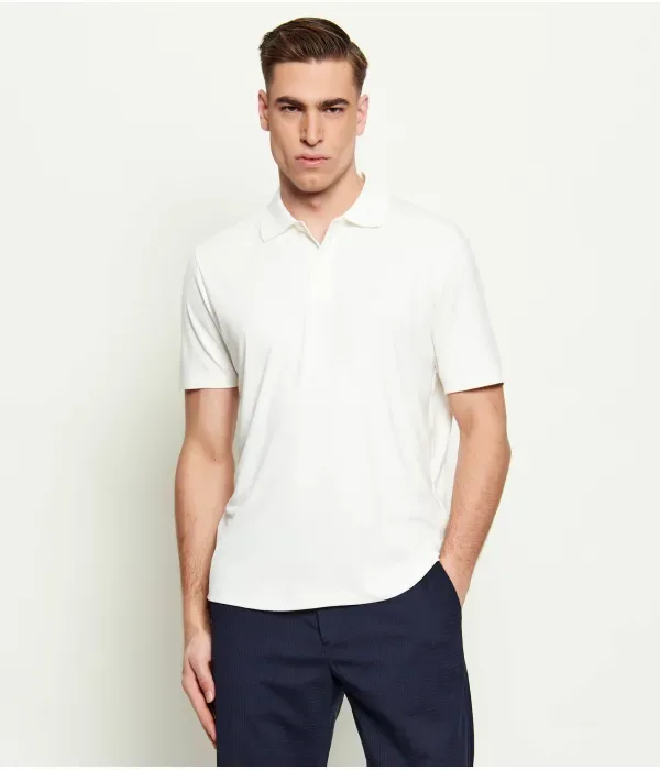 Полюс slim fit Emporio Armani, экрю