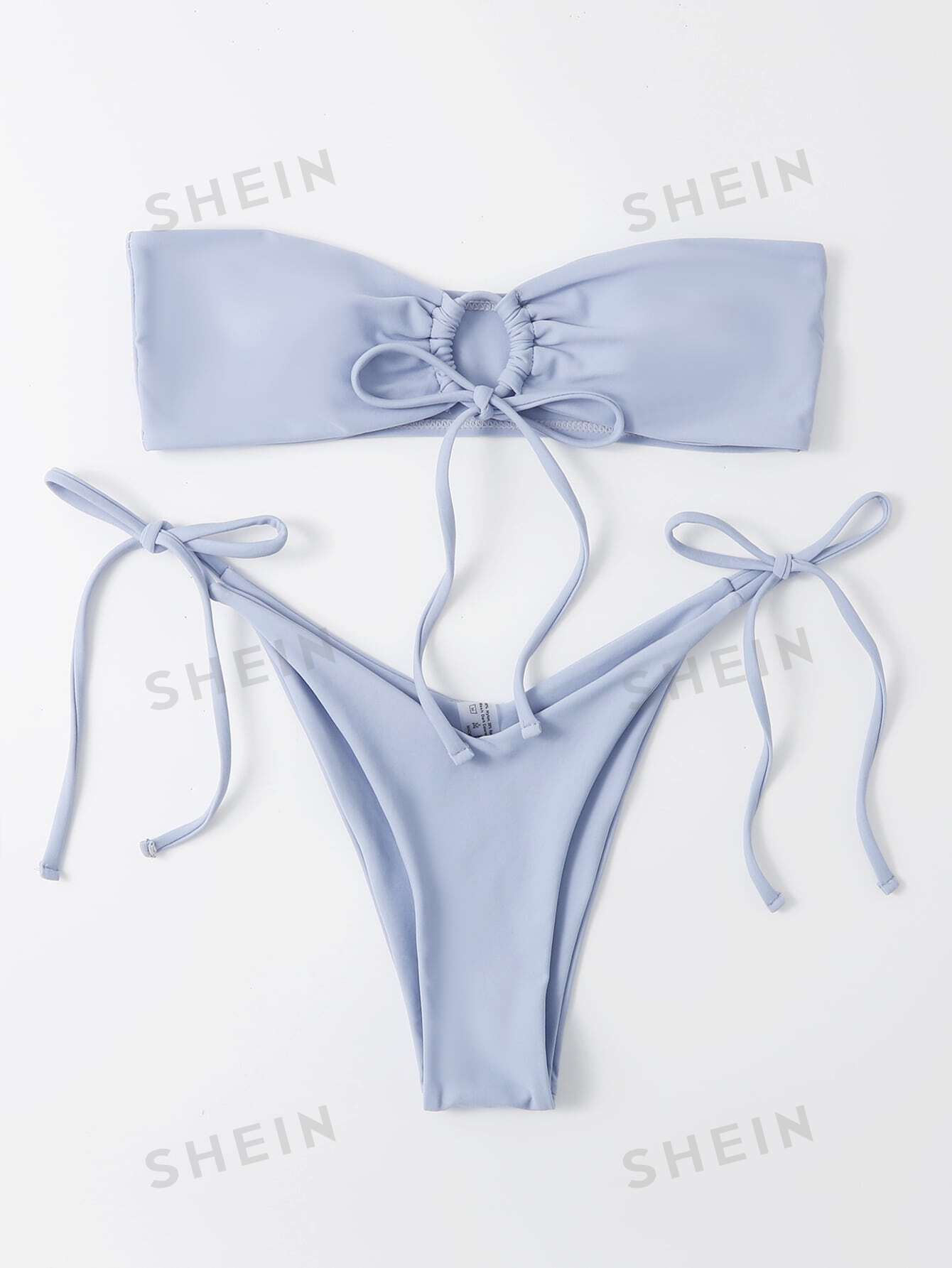 

Купальник раздельный Shein Swim Basics, сиреневый