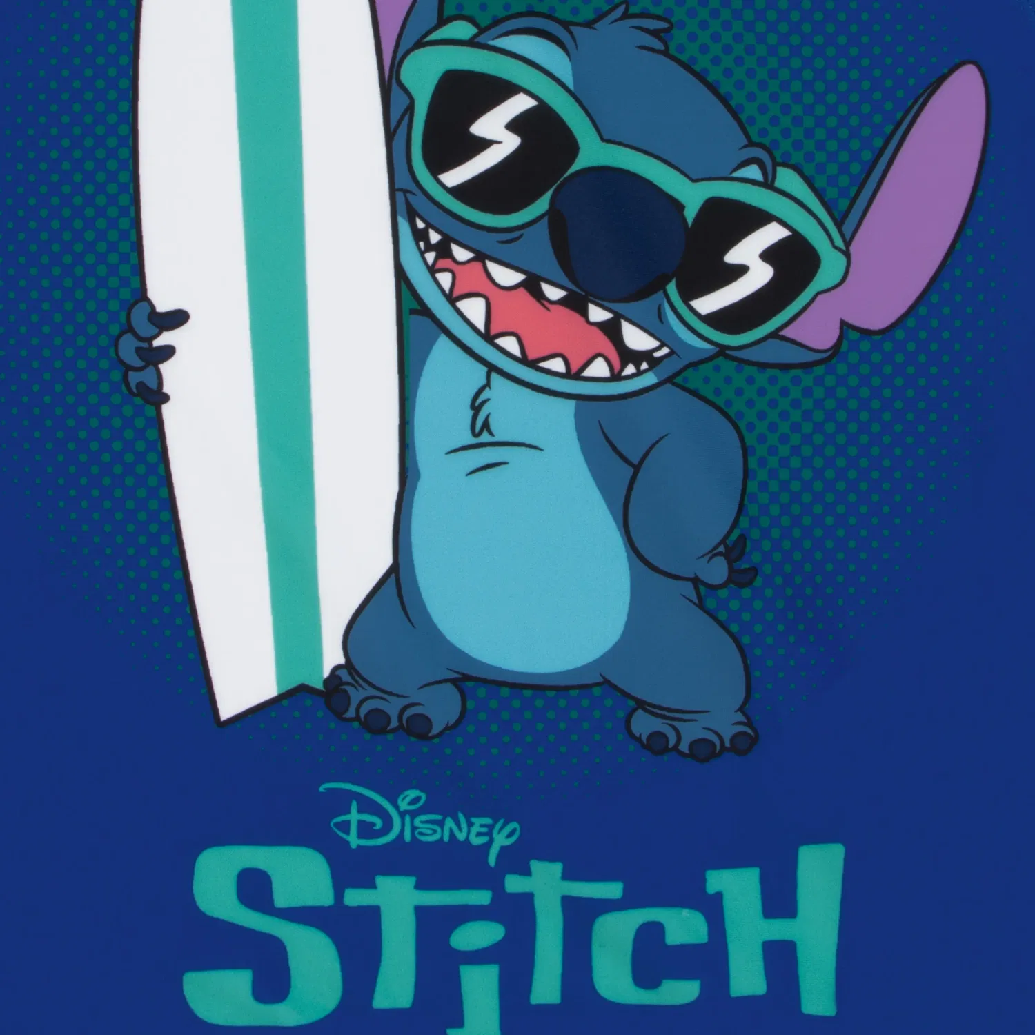 Детский купальный костюм с принтом Stitch Disney, синий — фото 2