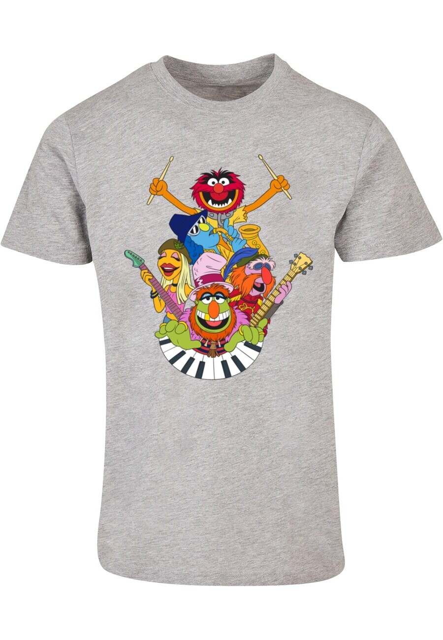 

Классическая футболка ABSOLUTE CULT Shirt Muppets - Dr. Teeth and The Electric Mayhem, пятнистый серый