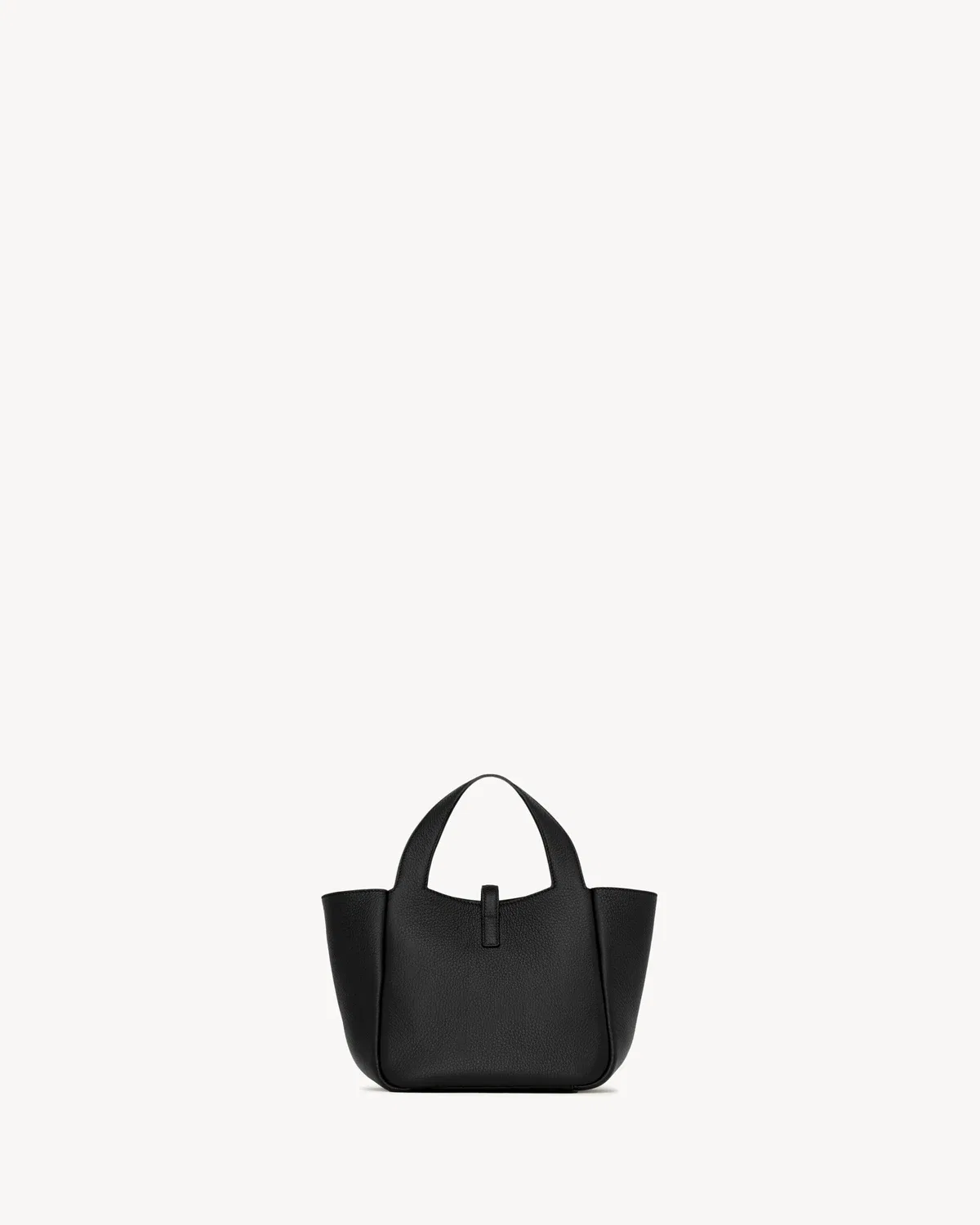 LE 5 À 7 BABY BEA из зернистой кожи SAINT LAURENT, черный — фото 3