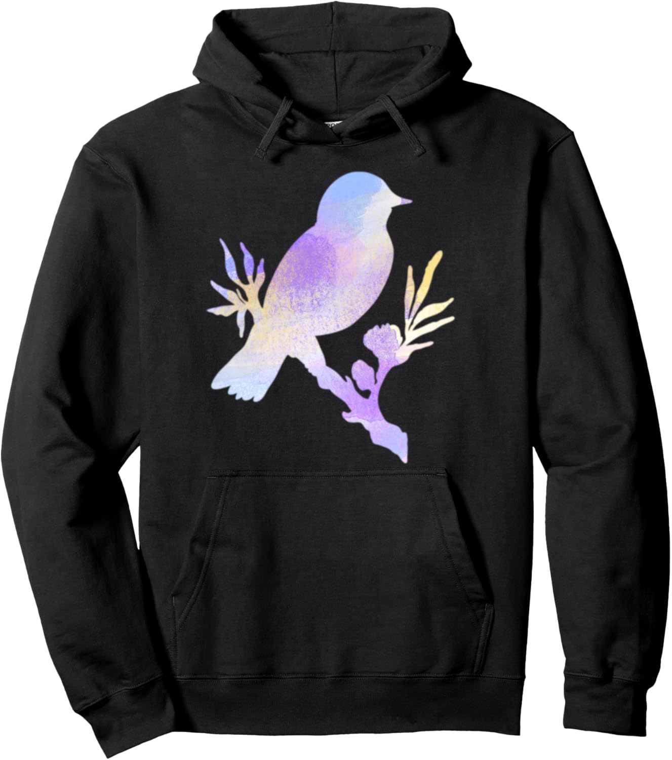 

Акварельные птицы. Сидя на дереве. Наблюдение за птицами. Толстовка с изображением птиц Bird Art For Bird Lovers, черный