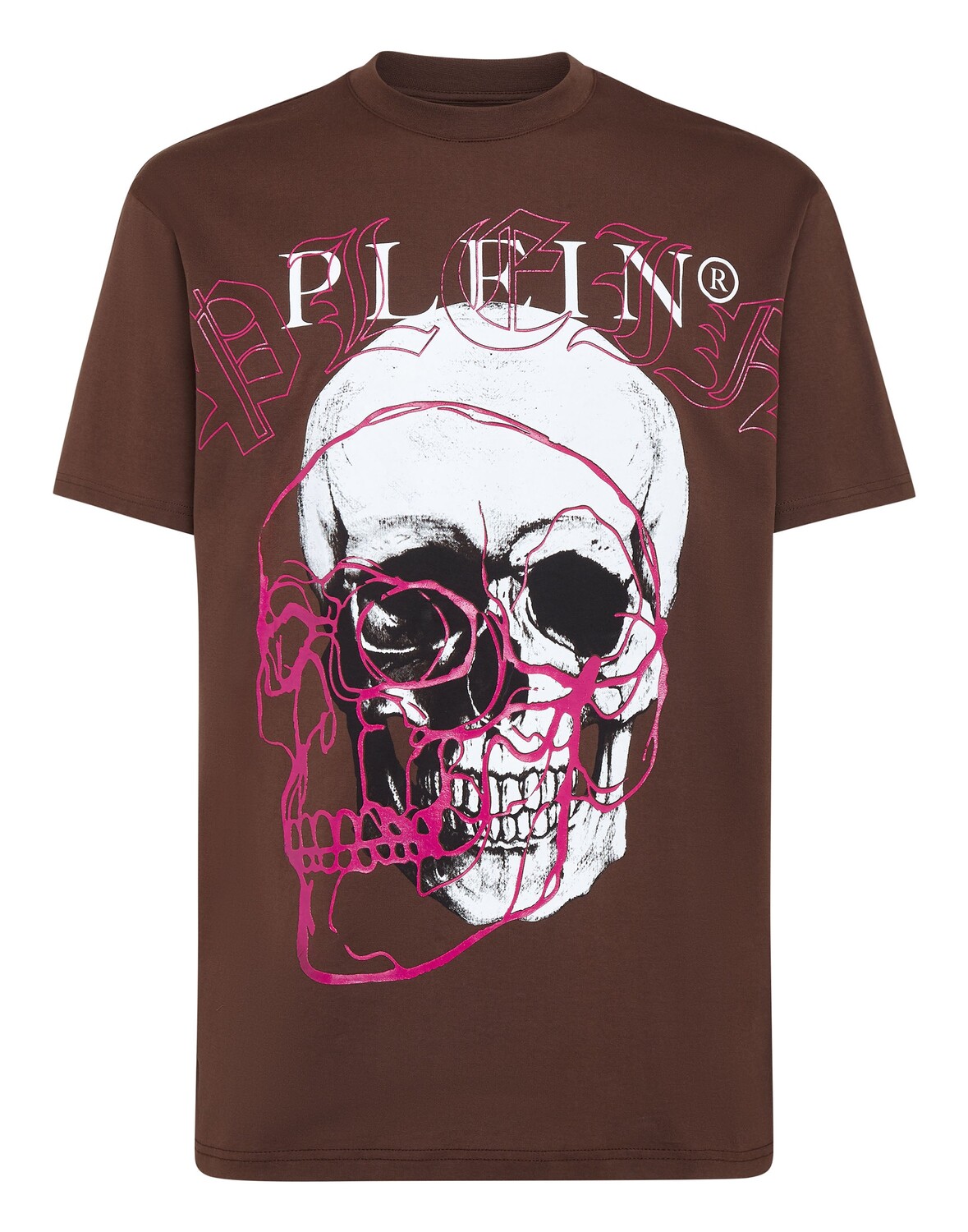 

Футболка с круглым вырезом SS Philipp Plein, коричневый