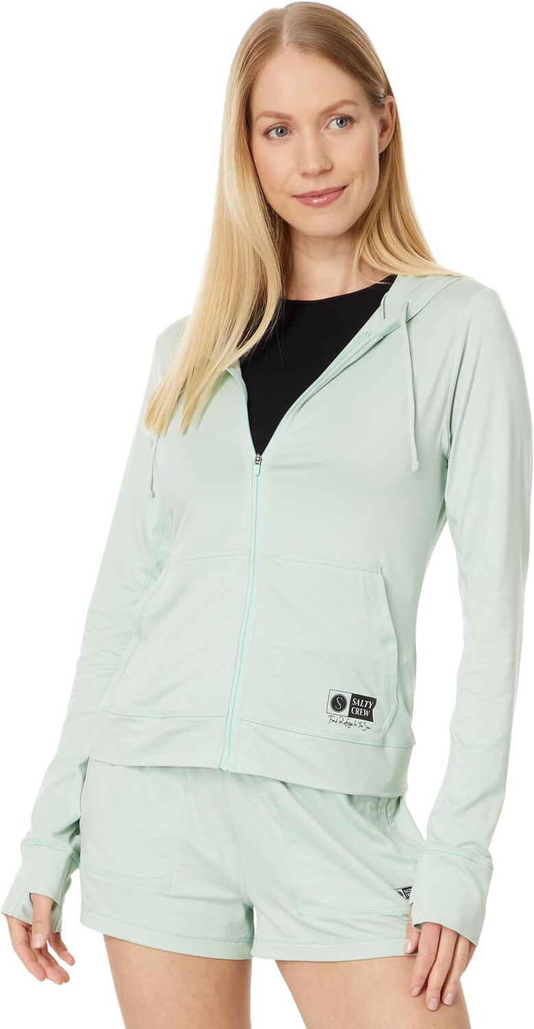 

Толстовка Salty Crew Thrill Seekers Full Zip Hooded Sunshirt, цвет Jade