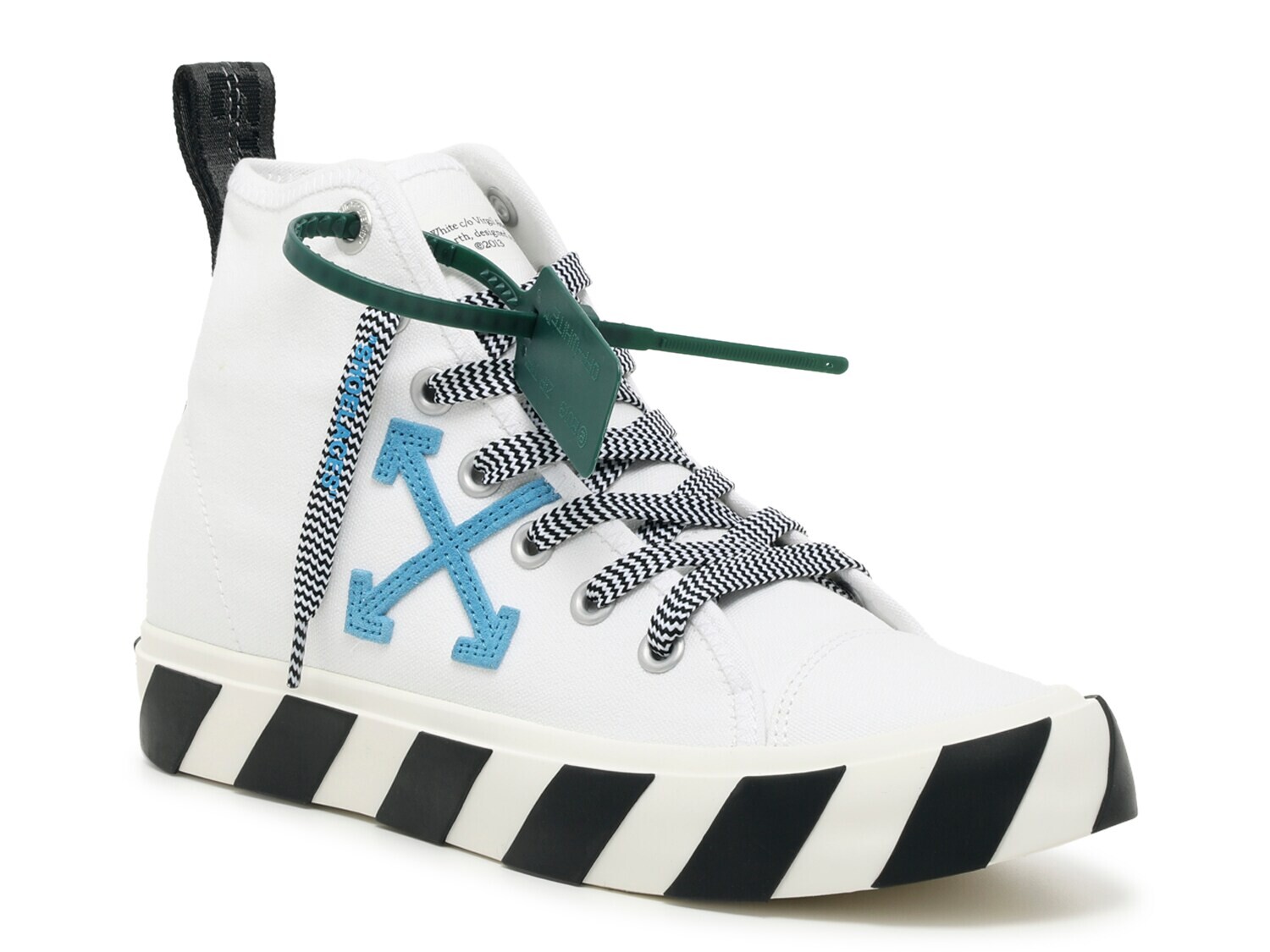 

Кроссовки Off White Mid-Top Vulcanized, белый/черный/синий, Черный;серый, Кроссовки Off White Mid-Top Vulcanized, белый/черный/синий