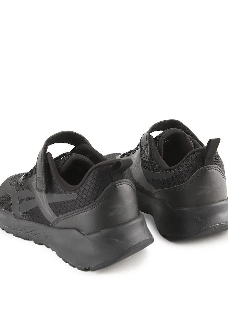 Кроссовки детские спортивные, шнуровка и липучка, Energen Run Elastic Lace & Top Strap, Energen Reebok, черный/серый — фото 3