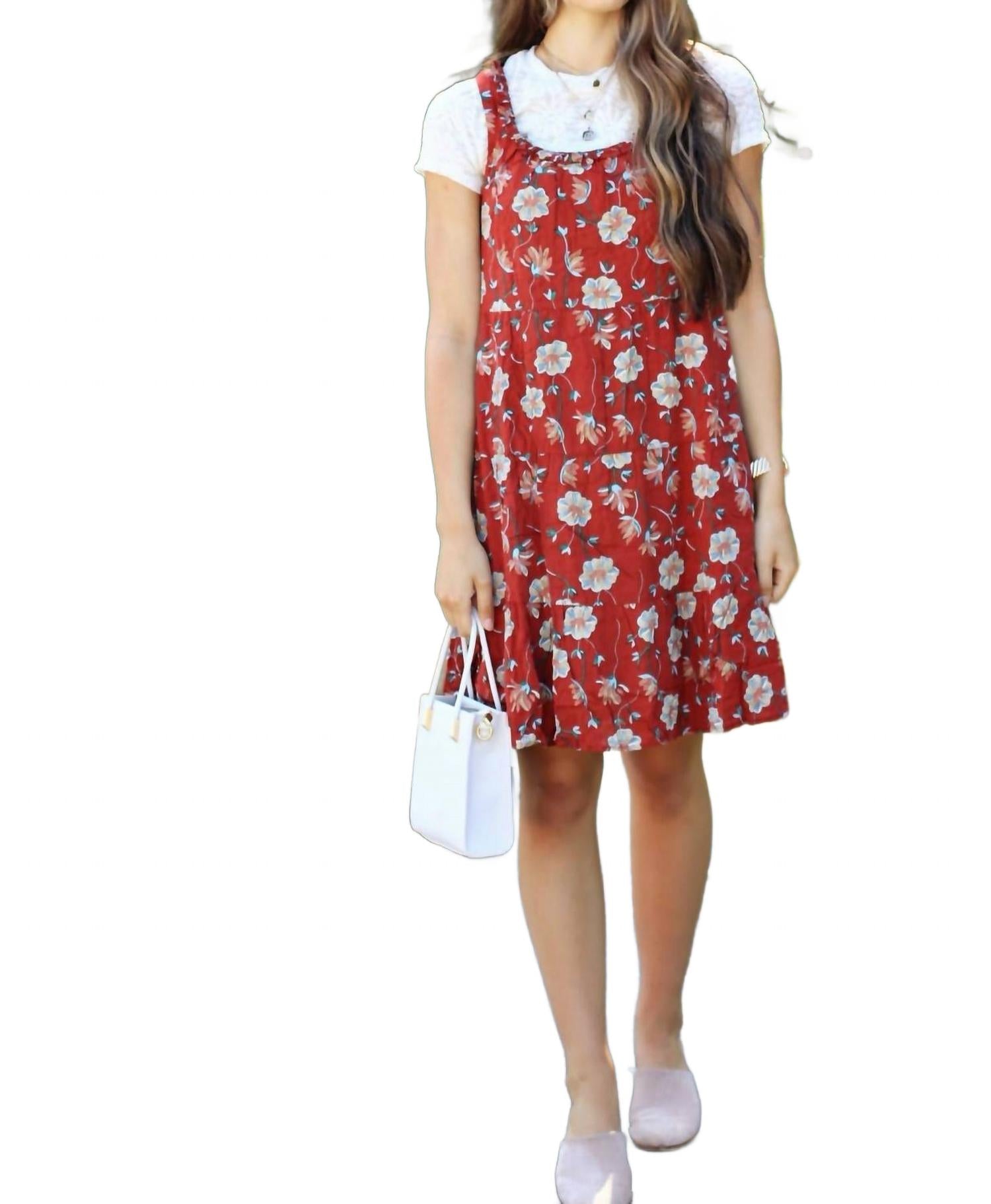 

Платье Maddie Petal в красном цвете Mikarose