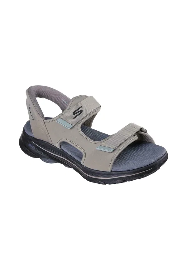 Сандалии мужские slip on с велькро, модель 229361_dktp walking sandals Skechers, темно-серый — фото 2
