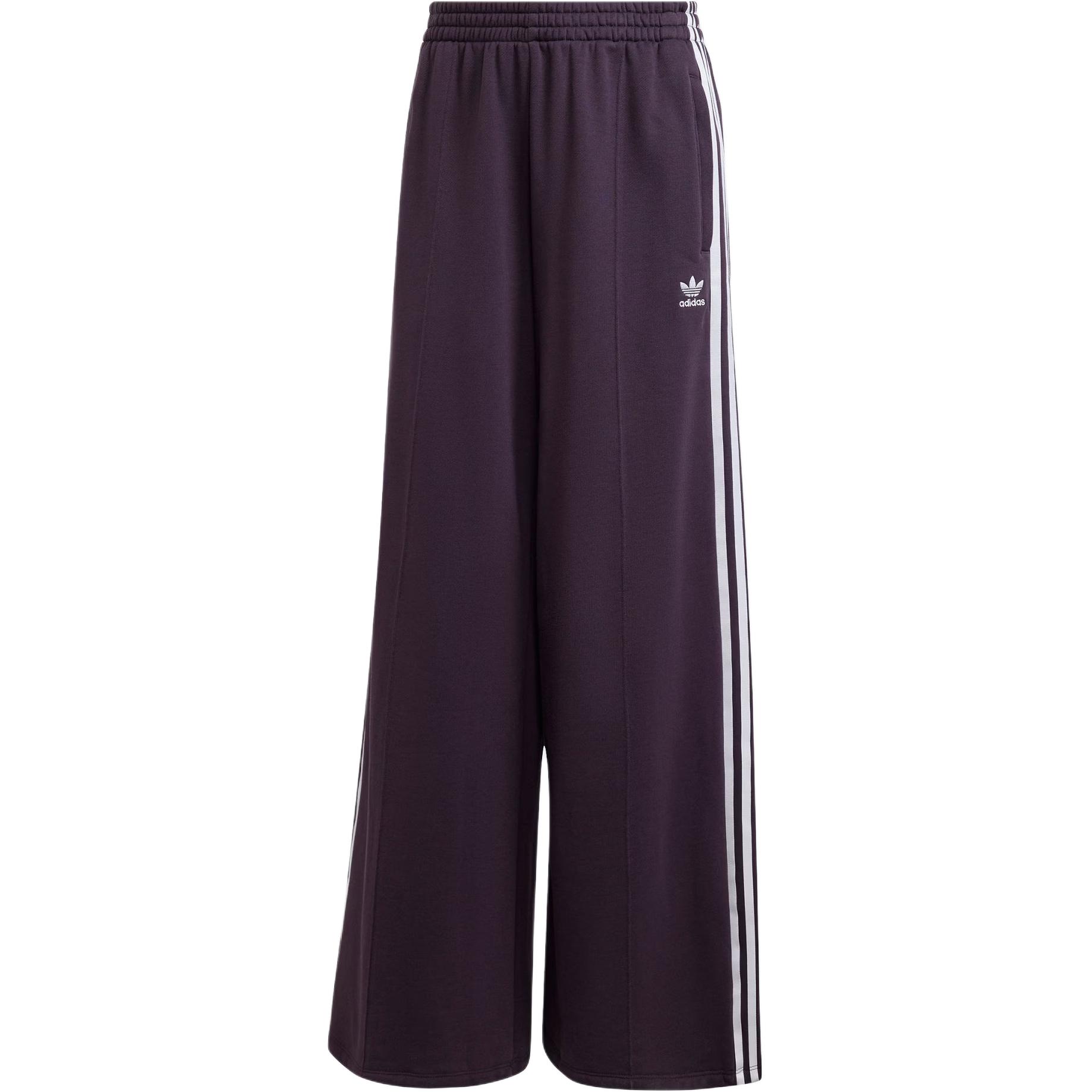 Adidas Originals Adicolor FW24 широкие джоггеры повседневные брюки женские dark purple — фото 3
