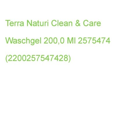 

Naturi Clean & Care гель для умывания, 200 мл, Terra