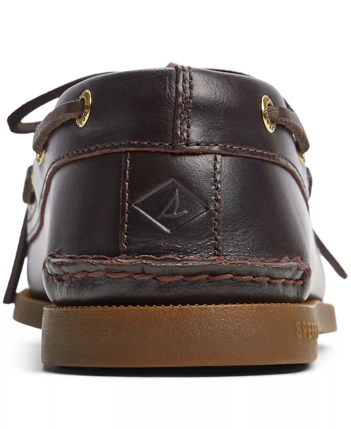 Мужские классические оригинальные лодочные туфли с 2 отверстиями Authentic Original 2-Eye Boat Shoe Sperry, коричневый — фото 3